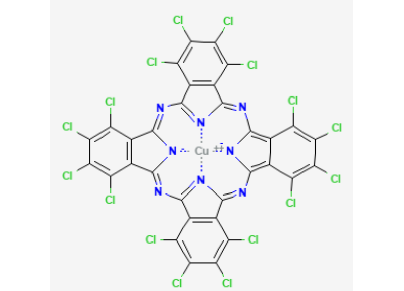  Polychloro copper phthalocyanine (Pigment Green 7; CI 74260) 